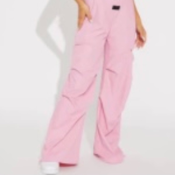 Utility pink jumpsuit - super cute! - Picture 2 of 3